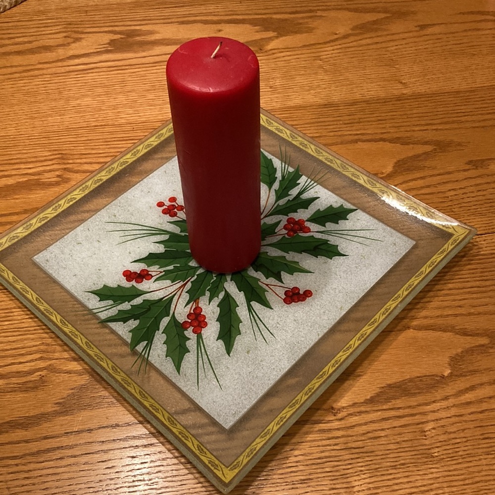 Gorham HOLLY GLASS DISH